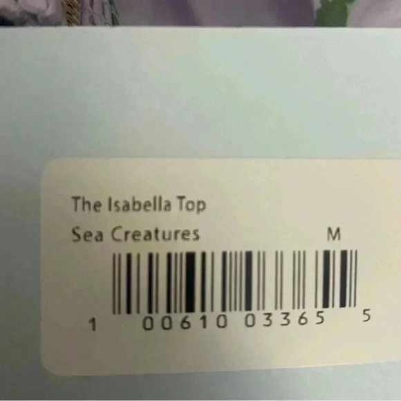 Hill House Isabella Top Sea Creatures Size Medium - Picture 5 of 6